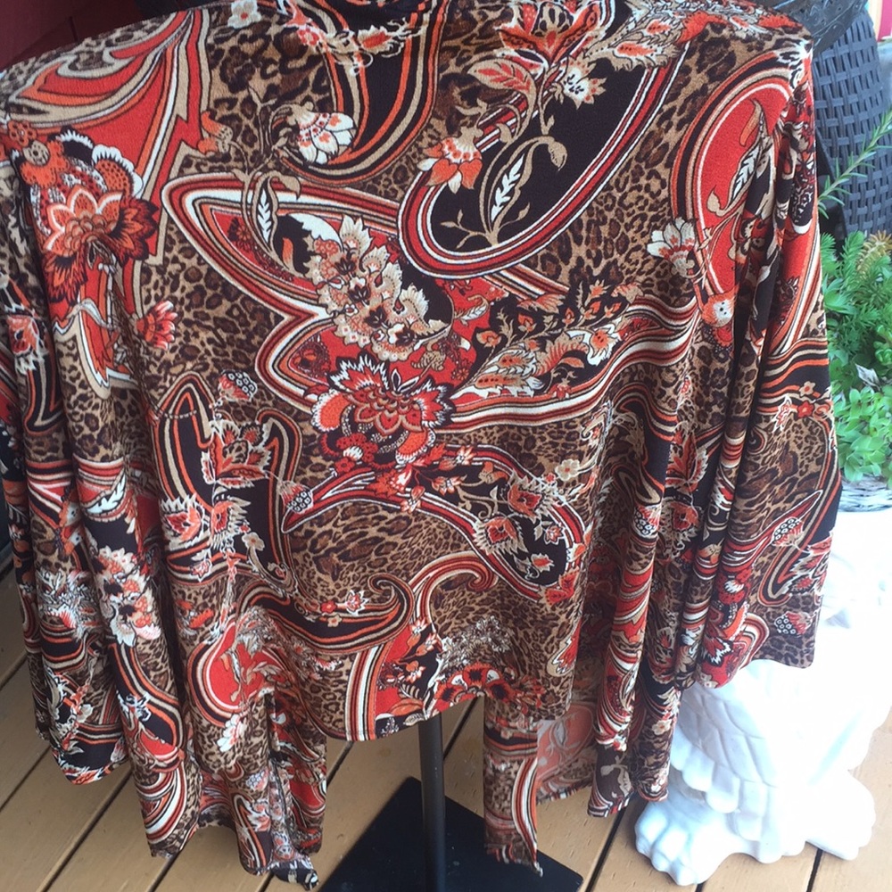 Anna Maxwell Poly & Spandex Over Jacket Top 2X - Picture 4 of 4
